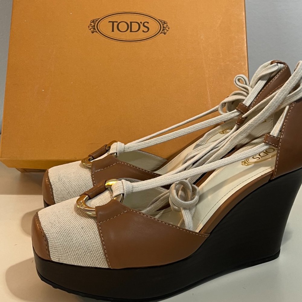 Tod’s Zeppa Wedge Sandals